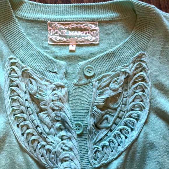Pink Martini Mint Cardigan - Picture 1 of 4